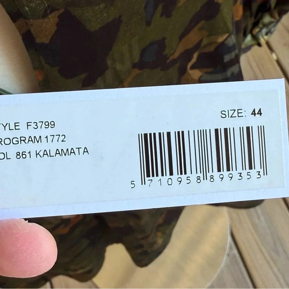 NWT GANNI Heavy Satin Printed Logo Short Dress Size 44 (US 10/12) Olive  *read - Picture 11 of 16